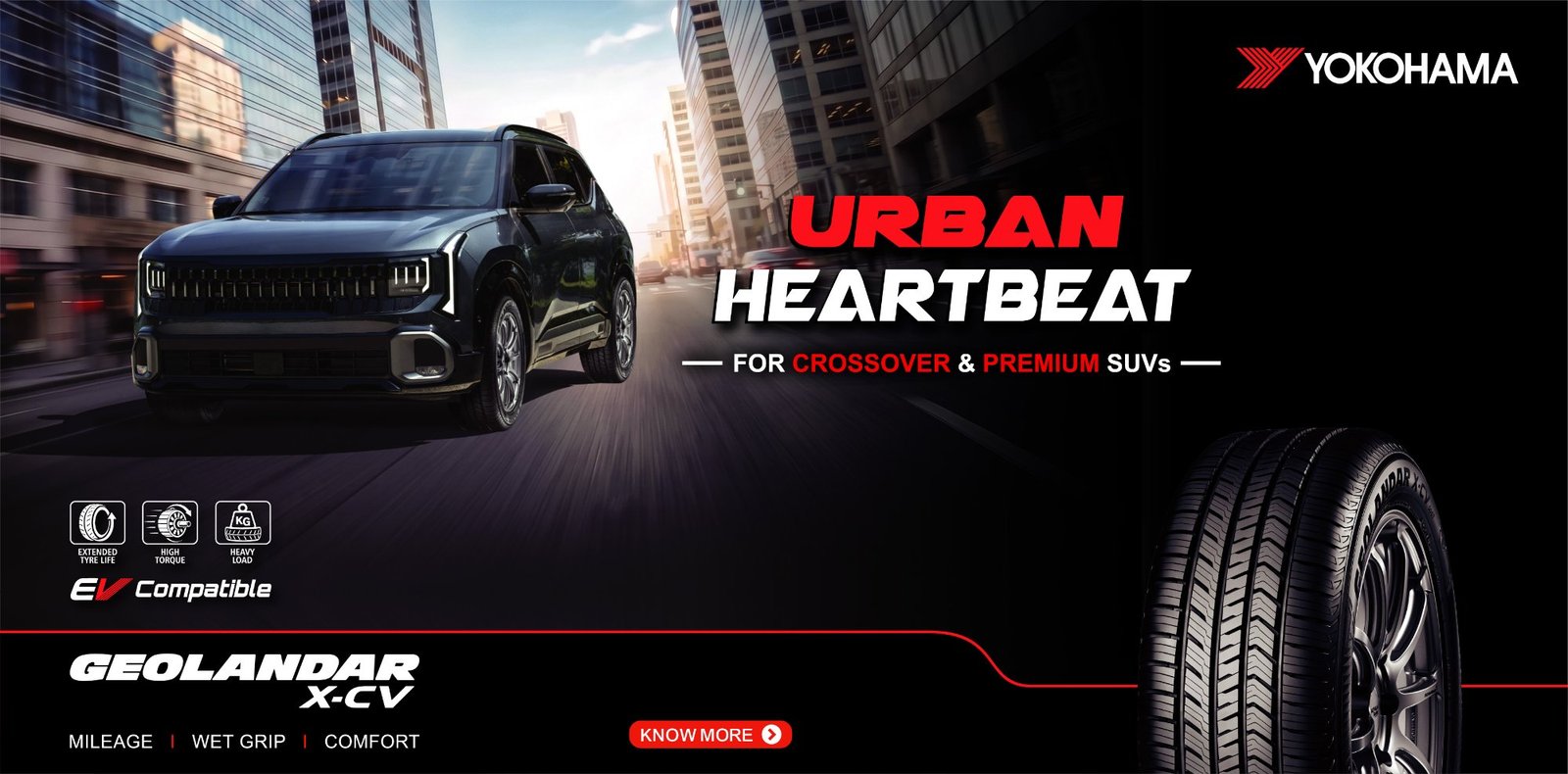 YOKOHAMA tyres campaign banner — SML Auto Care, Coimbatore